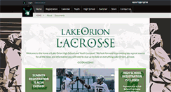Desktop Screenshot of lakeorionlacrosse.com