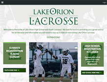 Tablet Screenshot of lakeorionlacrosse.com
